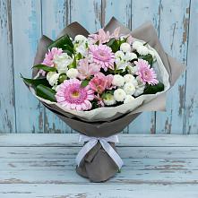 Букет цветов из:  Герберы, Альстромерии и Хризантемы #REPLACE_PRED# Куйбышеве