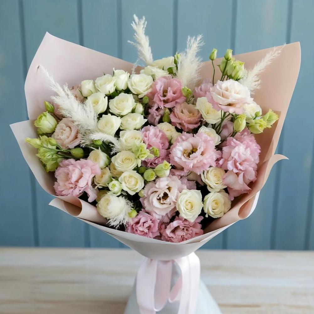 Букет цветов из: Альстромерии и Розы в Куйбышеве