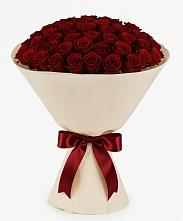 Букет 101 Бордовая роза Блэк Бакарра в Куйбышеве
