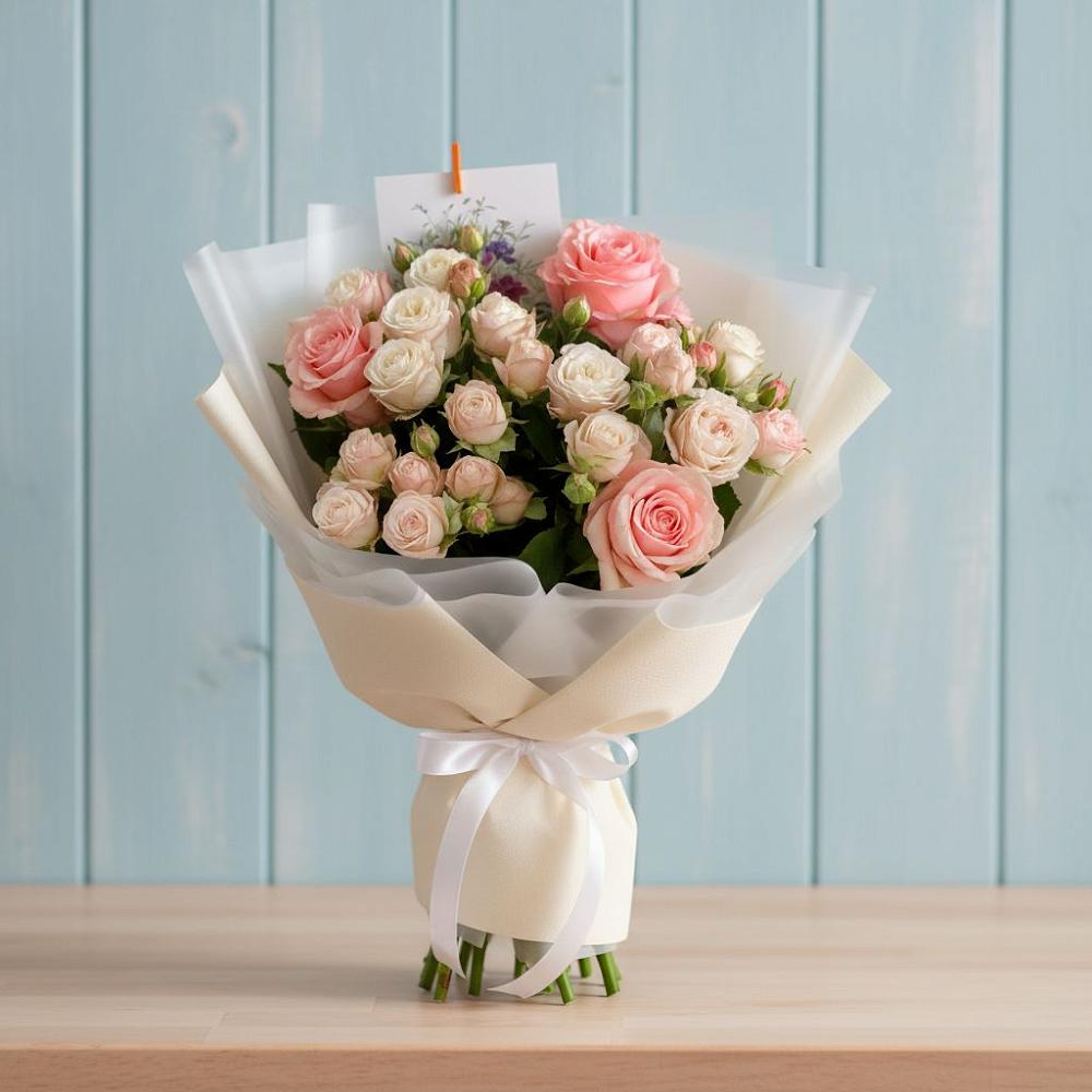 Букет цветов из: Розы в Куйбышеве