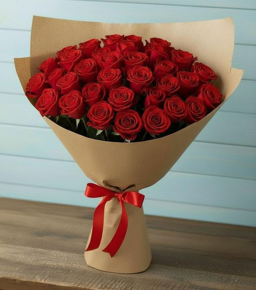 Букет Красные розы Милано в Куйбышеве