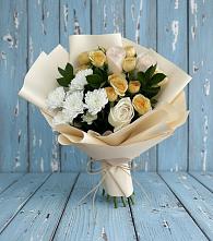 Букет цветов из:  Розы и Хризантемы #REPLACE_PRED# Куйбышеве