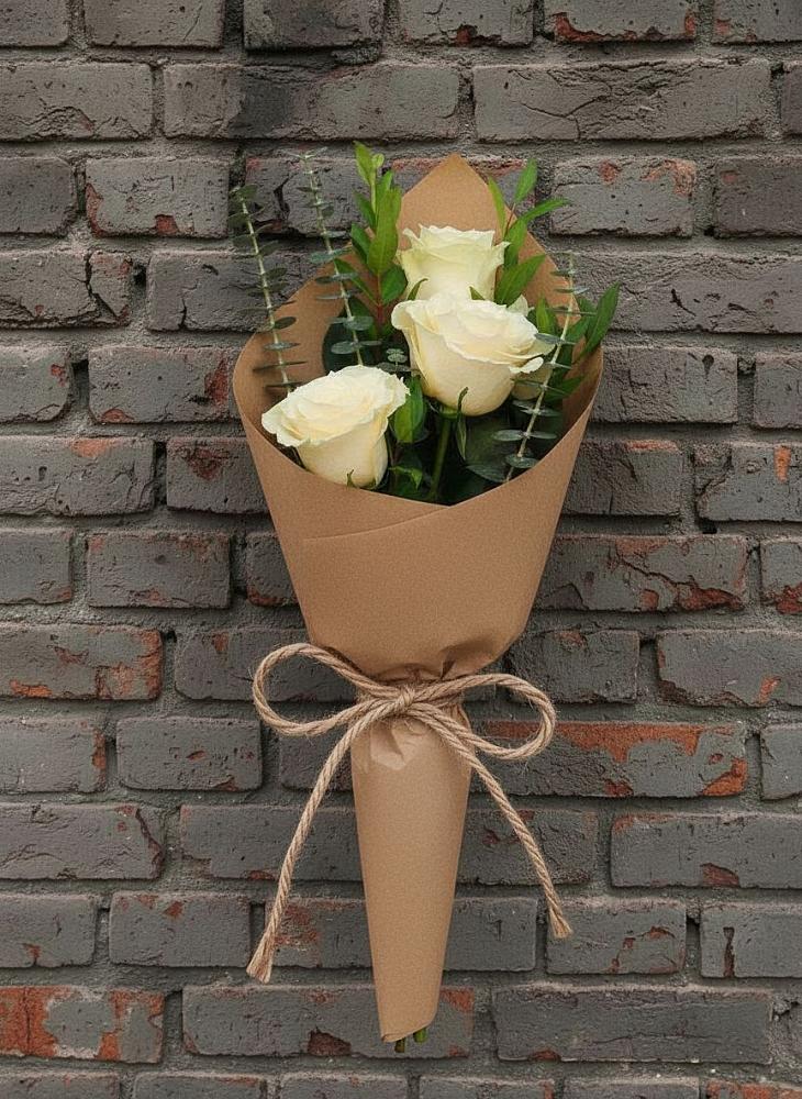 Букет из 3 роз в Куйбышеве Букет цветов из: Розы в Куйбышеве