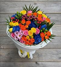 Букет цветов из:  Розы и Хризантемы в Куйбышеве