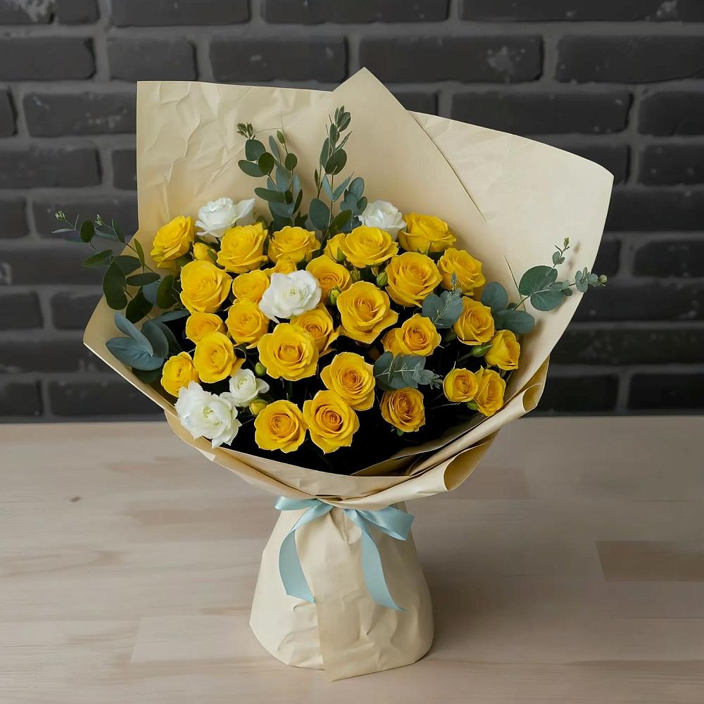 Букет цветов из: Розы в Куйбышеве