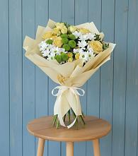 Букет цветов из:  Хризантемы и Розы #REPLACE_PRED# Куйбышеве