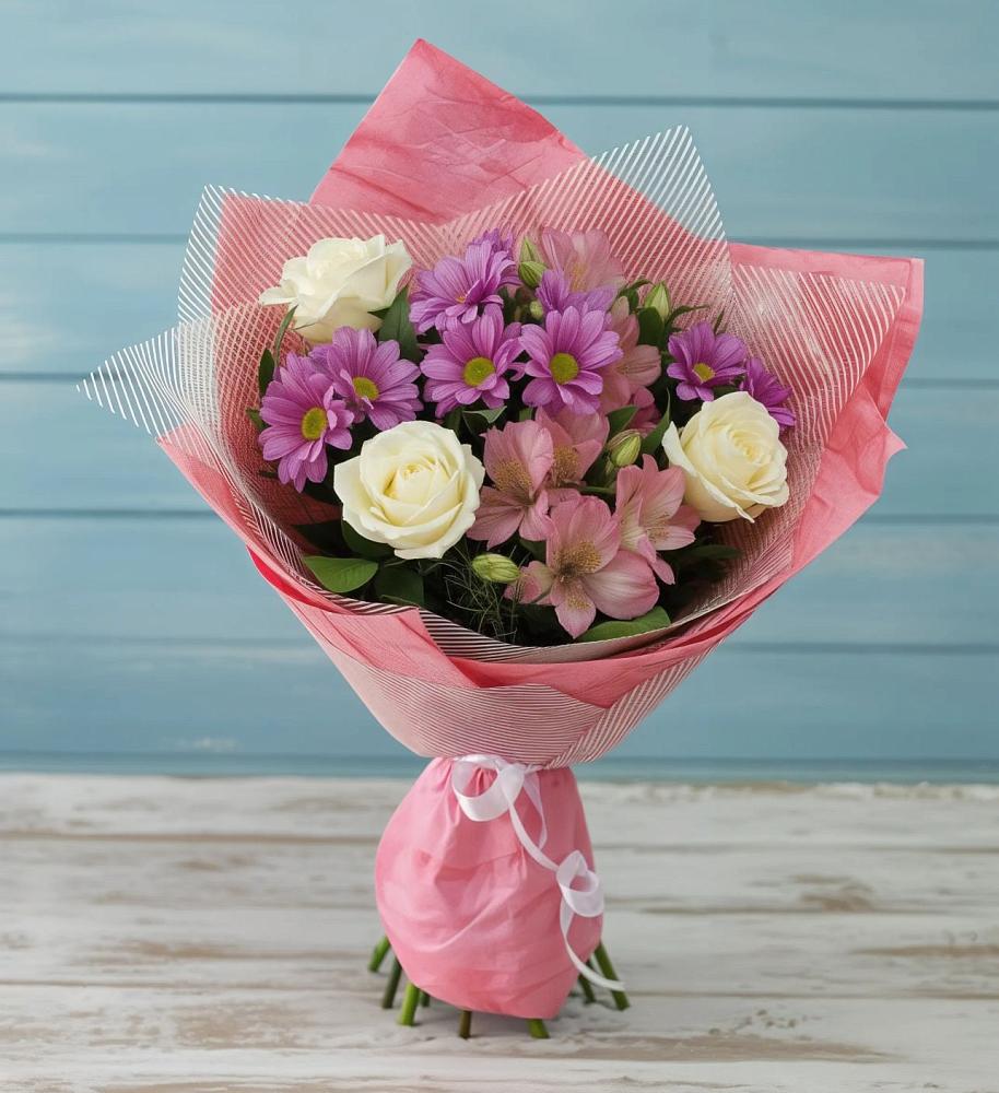 Букет цветов из: Герберы в Куйбышеве