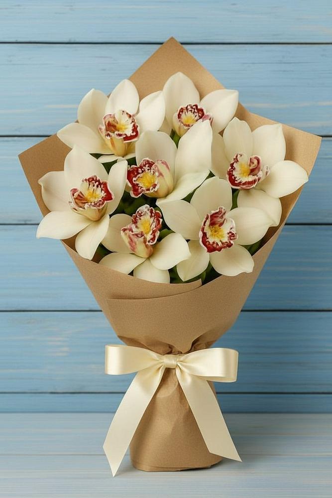 Букет цветов из: Орхидеи и Розы в Куйбышеве